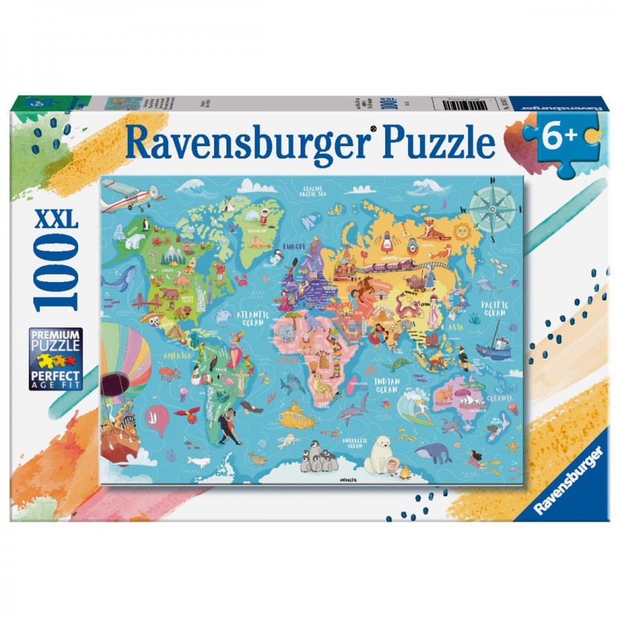 Ravensburger - Map of the World 100 Piece Jigsaw