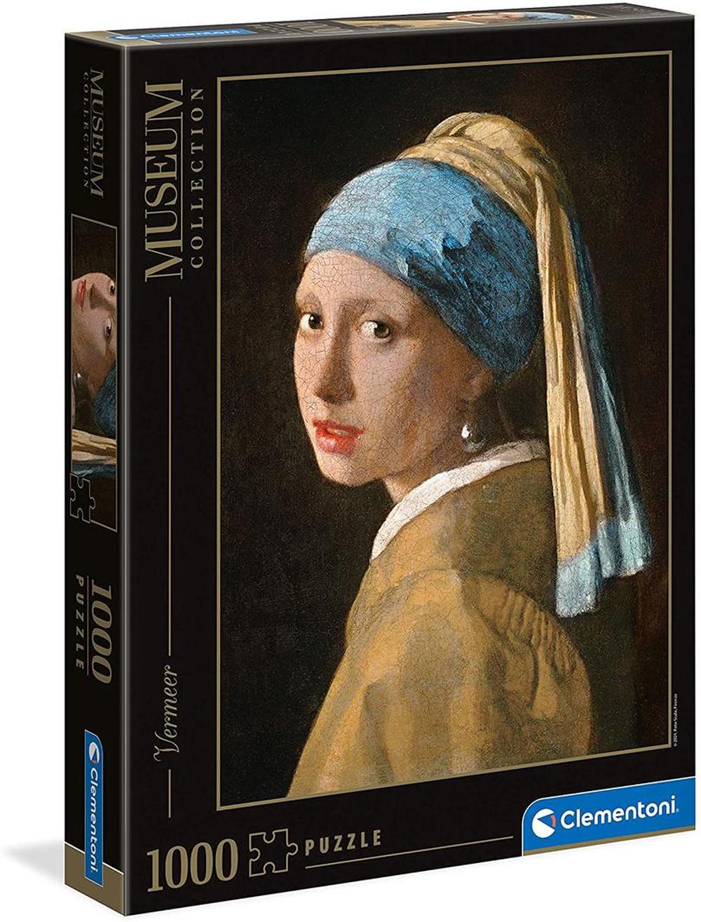 Clementoni Girl with Pearl Earring 1000 Piece Jigsaw Museum