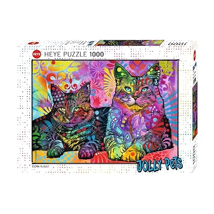 Heye - Jolly Pets Devoted 2 Cats 1000 Piece Jigsaw