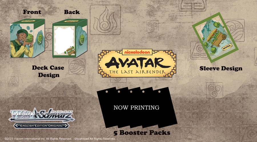 Weiss Schwarz - Avatar The Last Airbender Supply Set