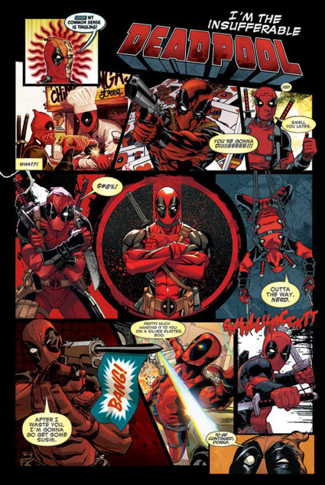Poster Deadpool (panels)