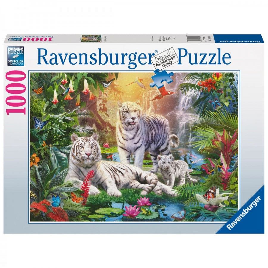 Ravensburger - White Tiger Family 1000 Piece Jigsaw