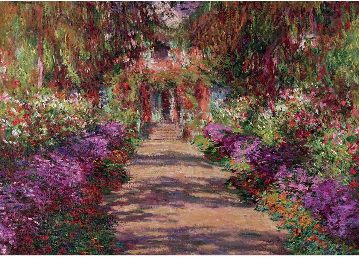 Piatnik - Monet Path in Monets Garden in Giverny 1000 Piece Jigsaw