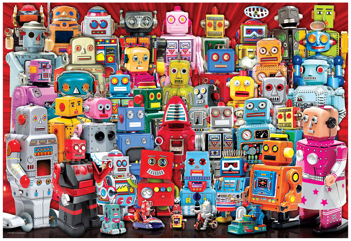 ROBOTS 100 Piece Jigsaw and Lunch Bag