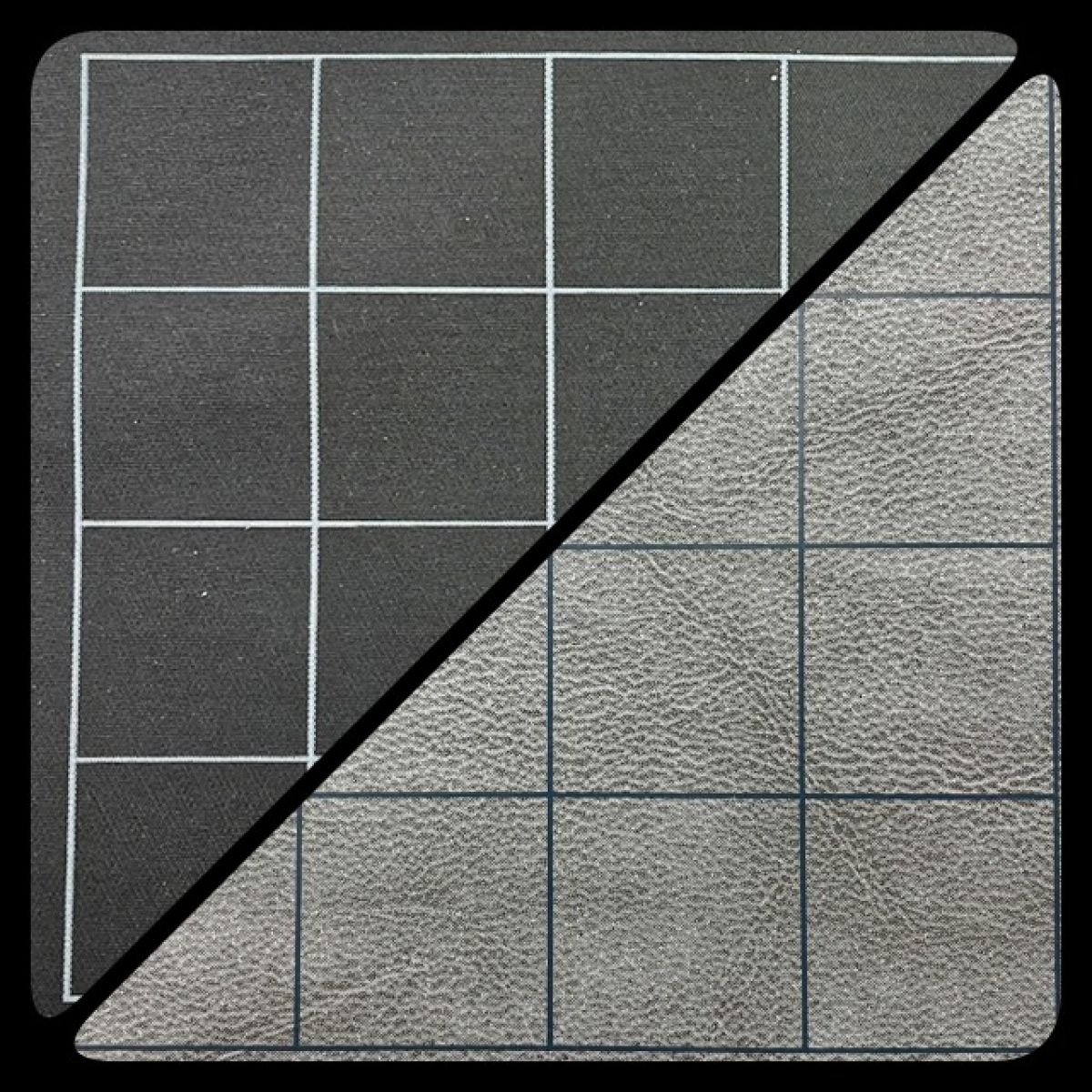 Chessex - Reversible Megamat 1 Squares Black/Grey CHX 97480