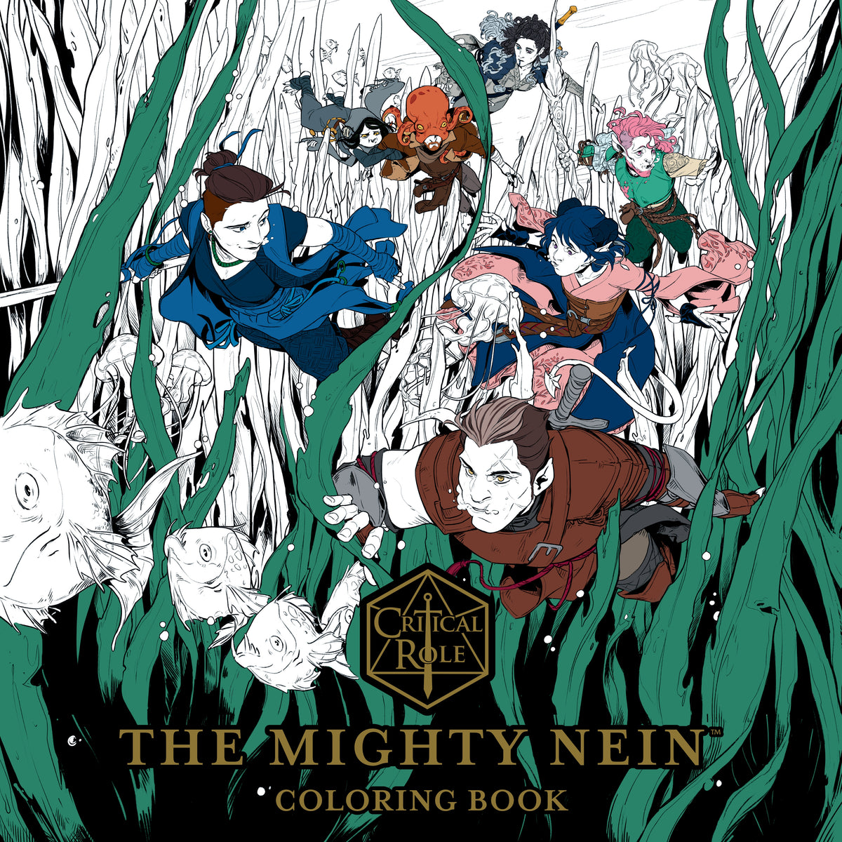 Critical Role - The Mighty Nein Colouring Book (PB)