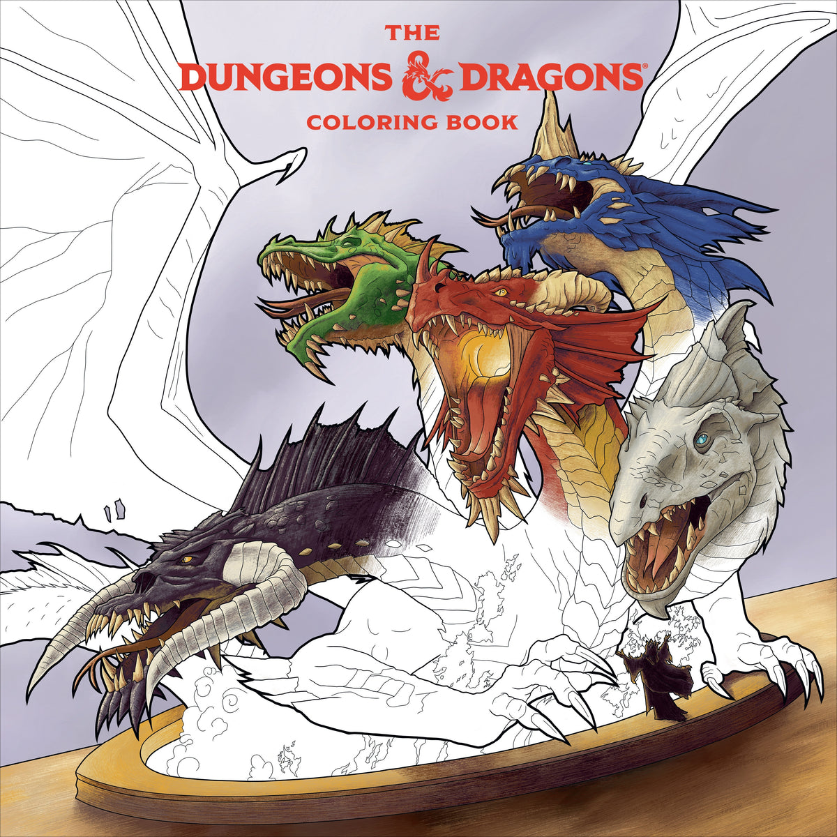 The Dungeons &amp; Dragons Coloring Book 80 Adventurous Line Drawings