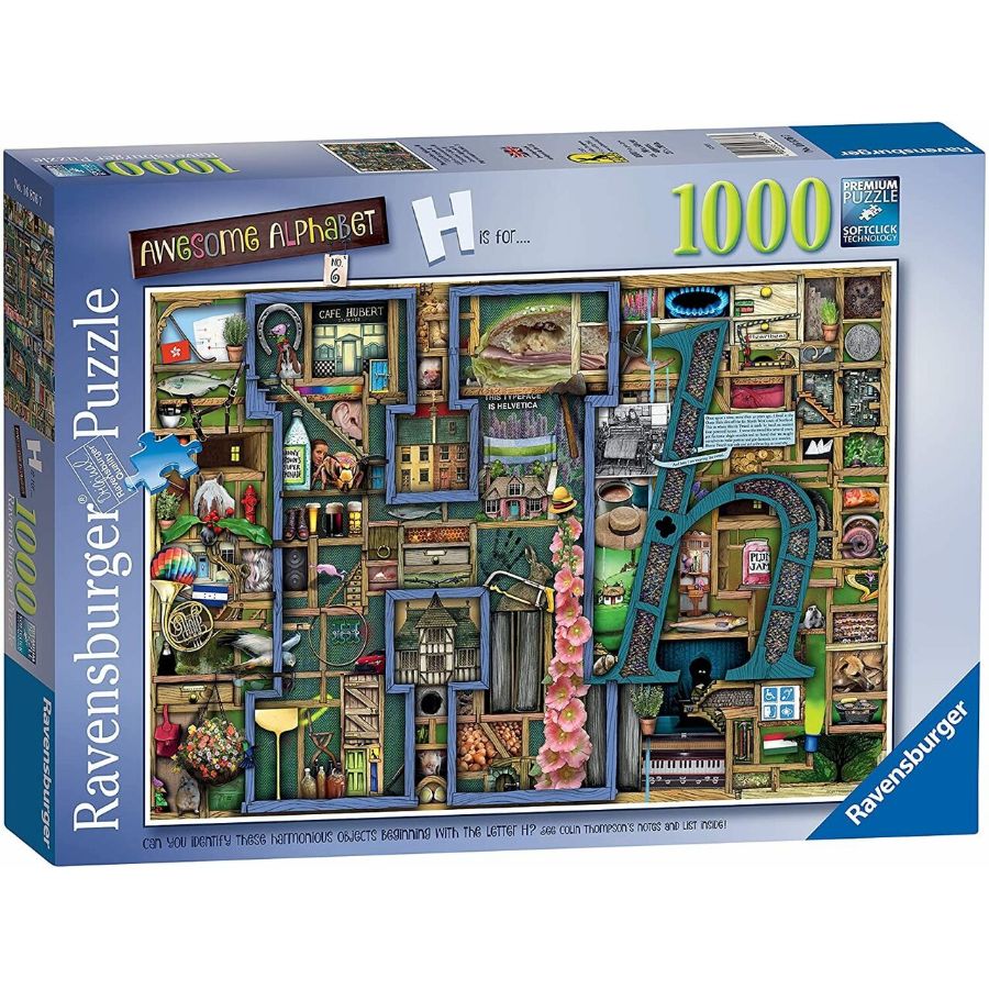 Ravensburger Awesome Alphabet H - 1000 Piece Jigsaw