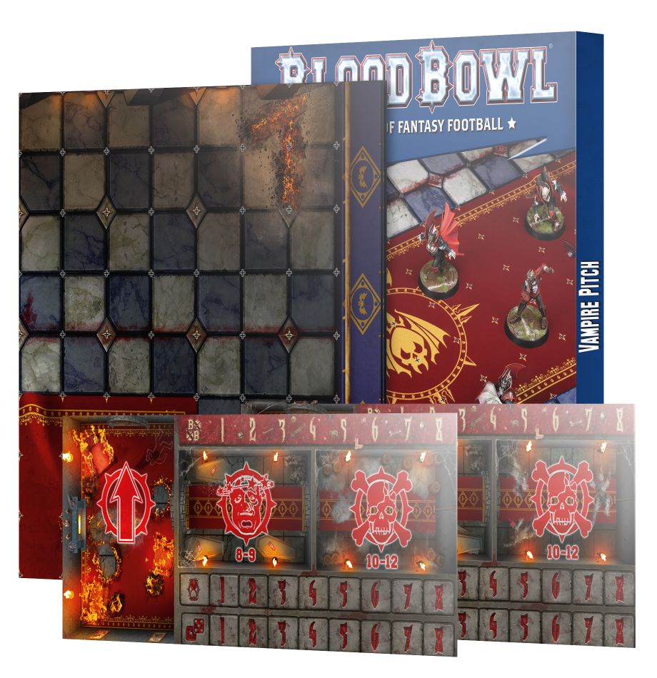 Blood Bowl - Vampire Team Pitch &amp; Dugouts