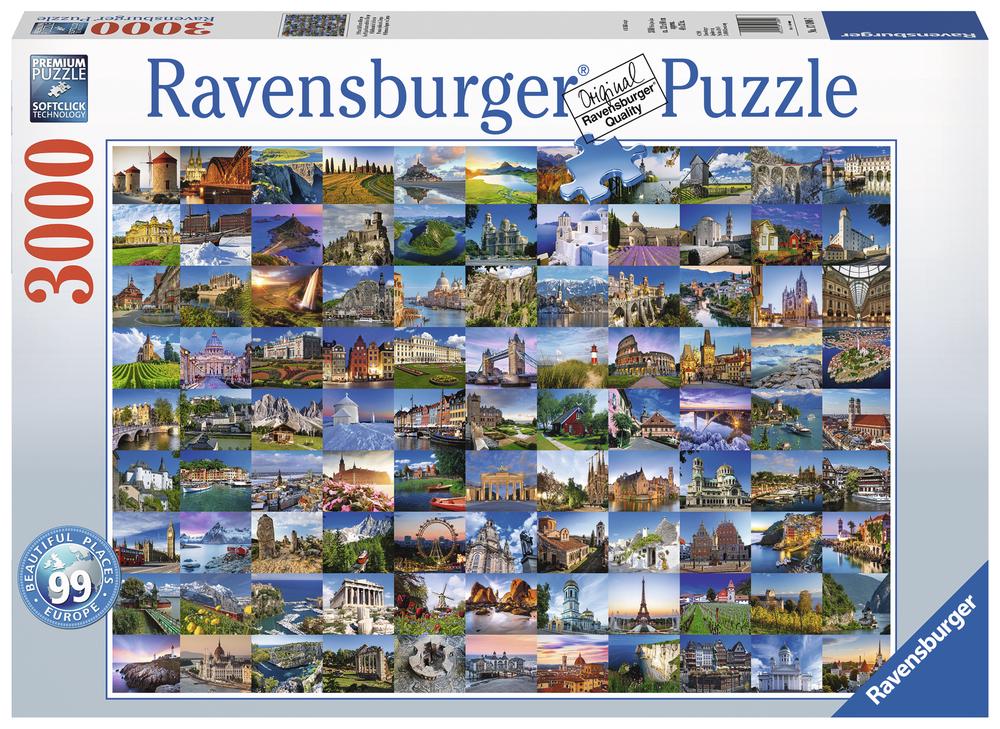 Ravensburger 99 Beautiful Places of Europe - 3000 Piece Jigsaw