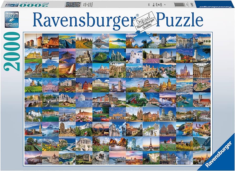 Ravensburger - 99 Places in Europe 2000 Piece Jigsaw (Preorder)