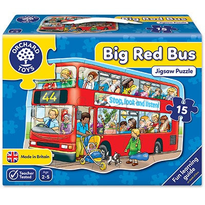 Orchard Toys - Big Red Bus 15 Piece Jigsaw