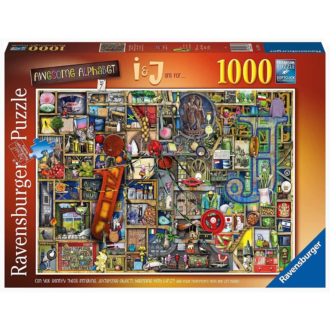 Ravensburger Awesome Alphabet I and J - 1000 Piece Jigsaw