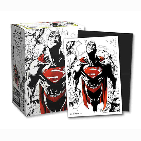 Dragon Shield - Matte Art - Superman Core - Red-White Variant - Standard Sleeves (100)