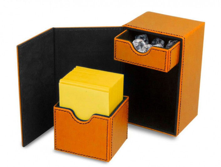 BCW Deck Case Box LX Orange (Holds 80 cards)