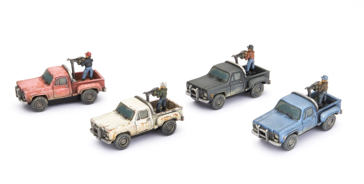 WWIII: American: Pickup Trucks (x4)