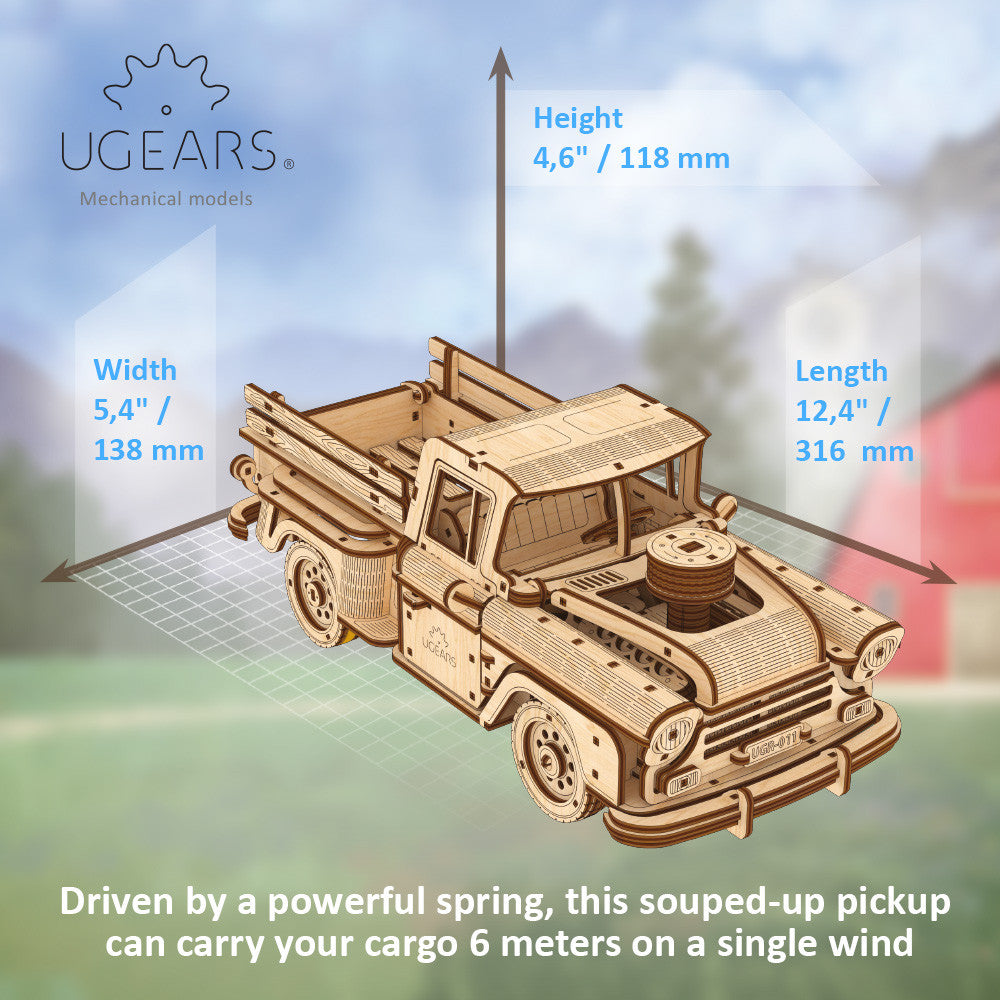 UGears - Pickup LumberJack Truck