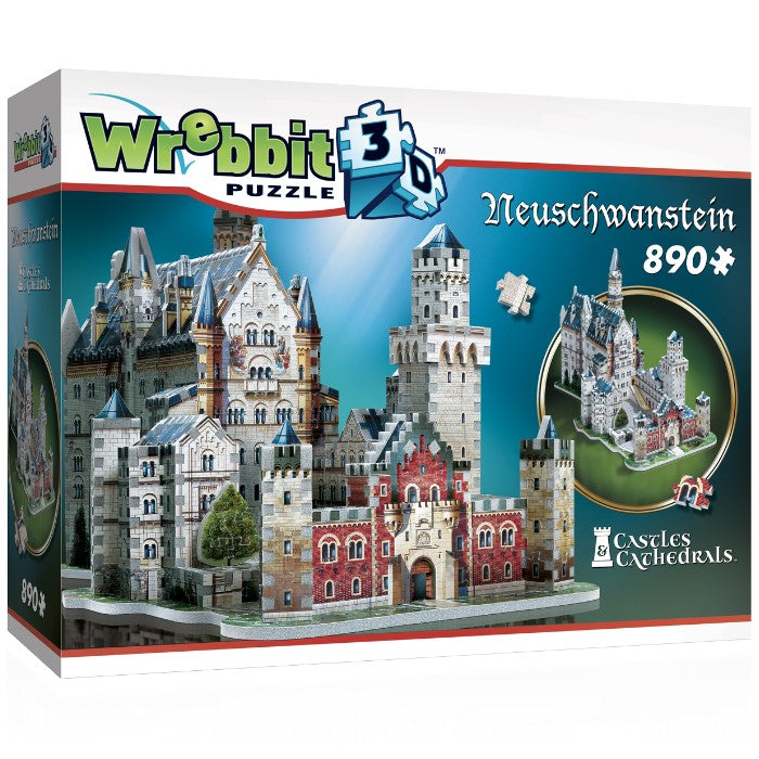 Wrebbit - Neuschwnastein 890 Piece 3D Jigsaw