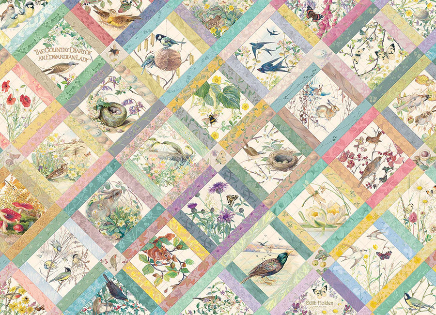 Country Diary: Quilt - 1000 Piece Jigsaw Cobble Hill