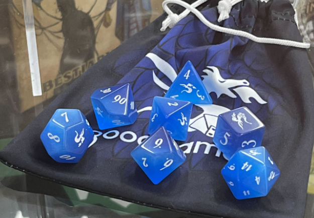 Level Up Dice - Good Games x Blue Cats Eye 7 Dice Set (2021)