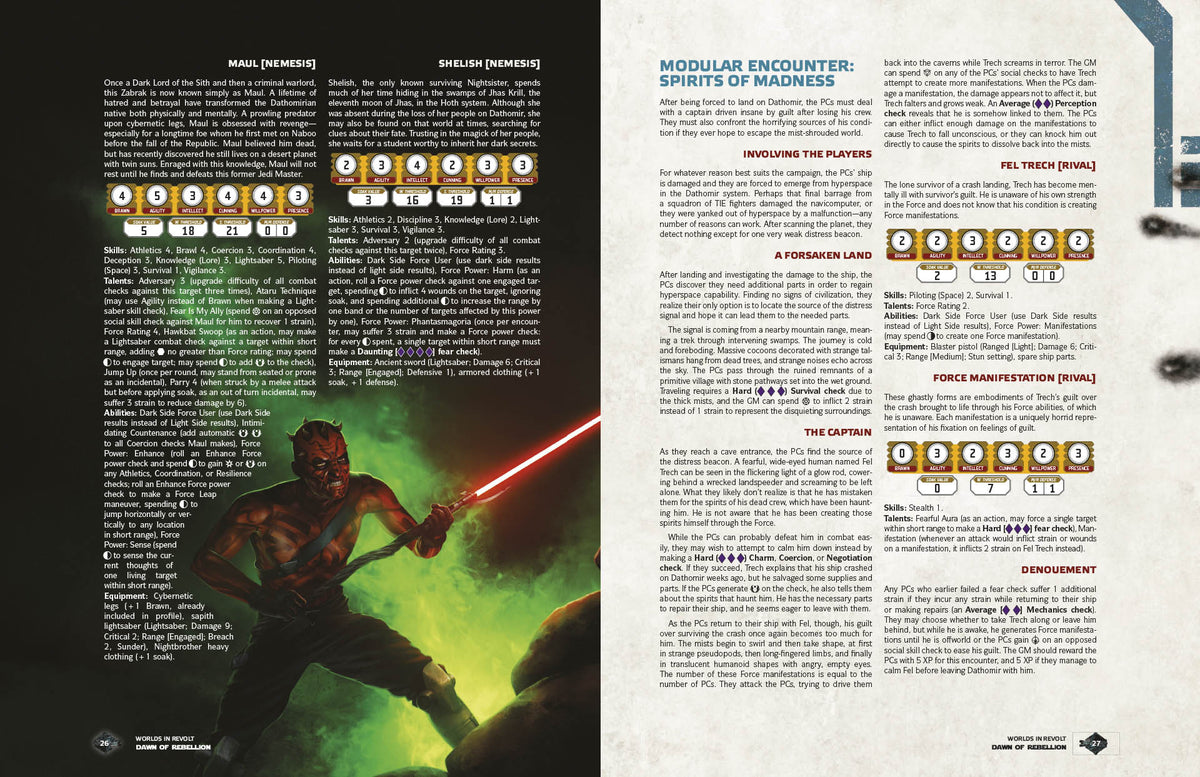 Star Wars RPG Dawn Of Rebellion