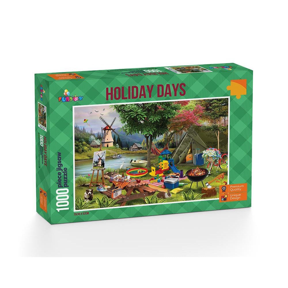 Holiday Days Camping 1000 Piece Jigsaw - Funbox