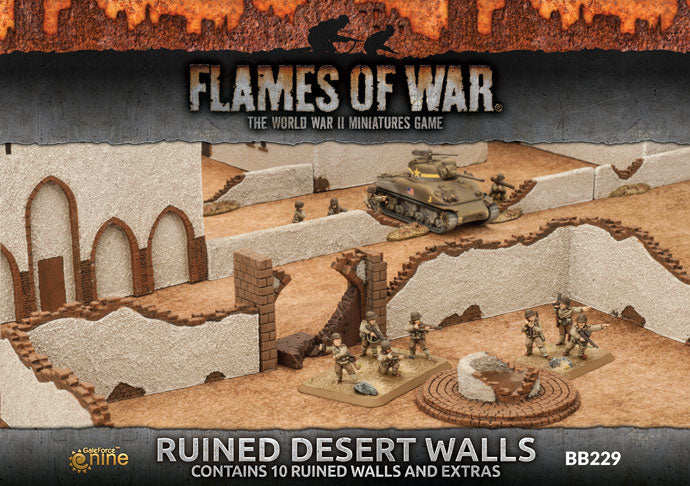 Battlefield in a Box Ruined Desert Walls