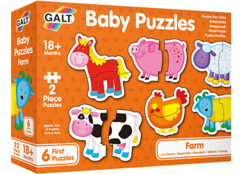 Galt Baby Puzzles Farm Set Of 6
