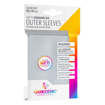 Gamegenic Outer Sleeves Prime Matte Standard Size (50)