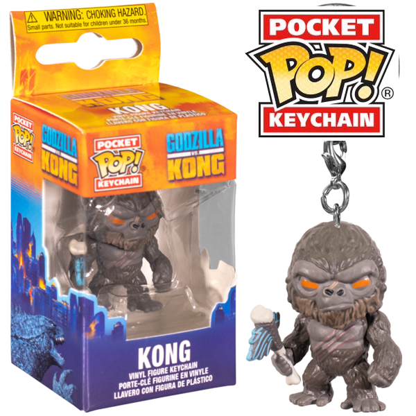 Godzilla vs Kong - Kong w/Axe Pop! Keychain