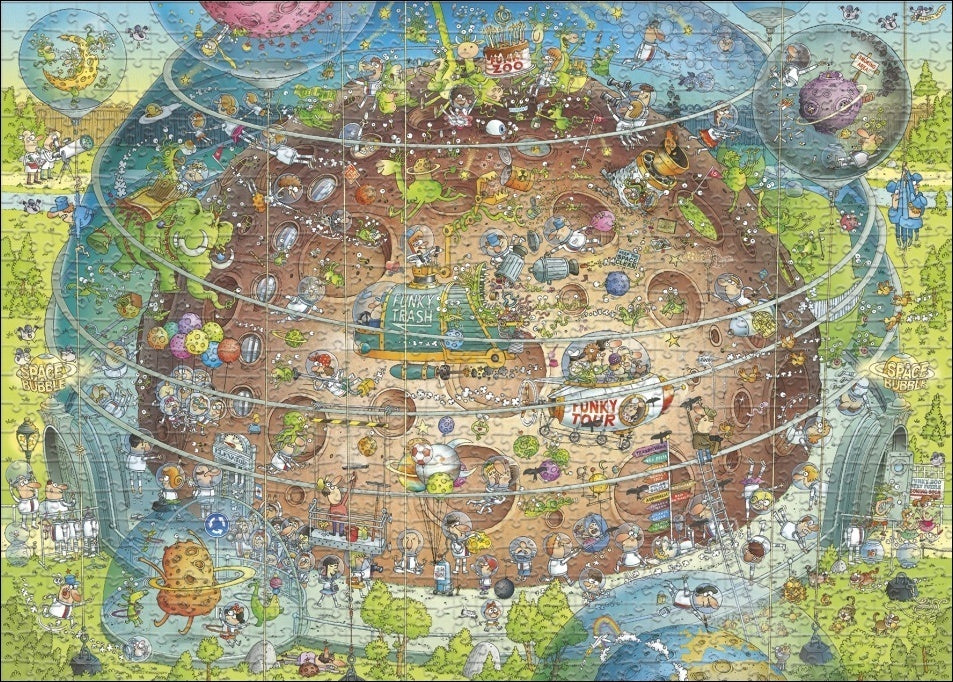 Heye - Funky Zoo Cosmic Habitat 1000 Piece Jigsaw