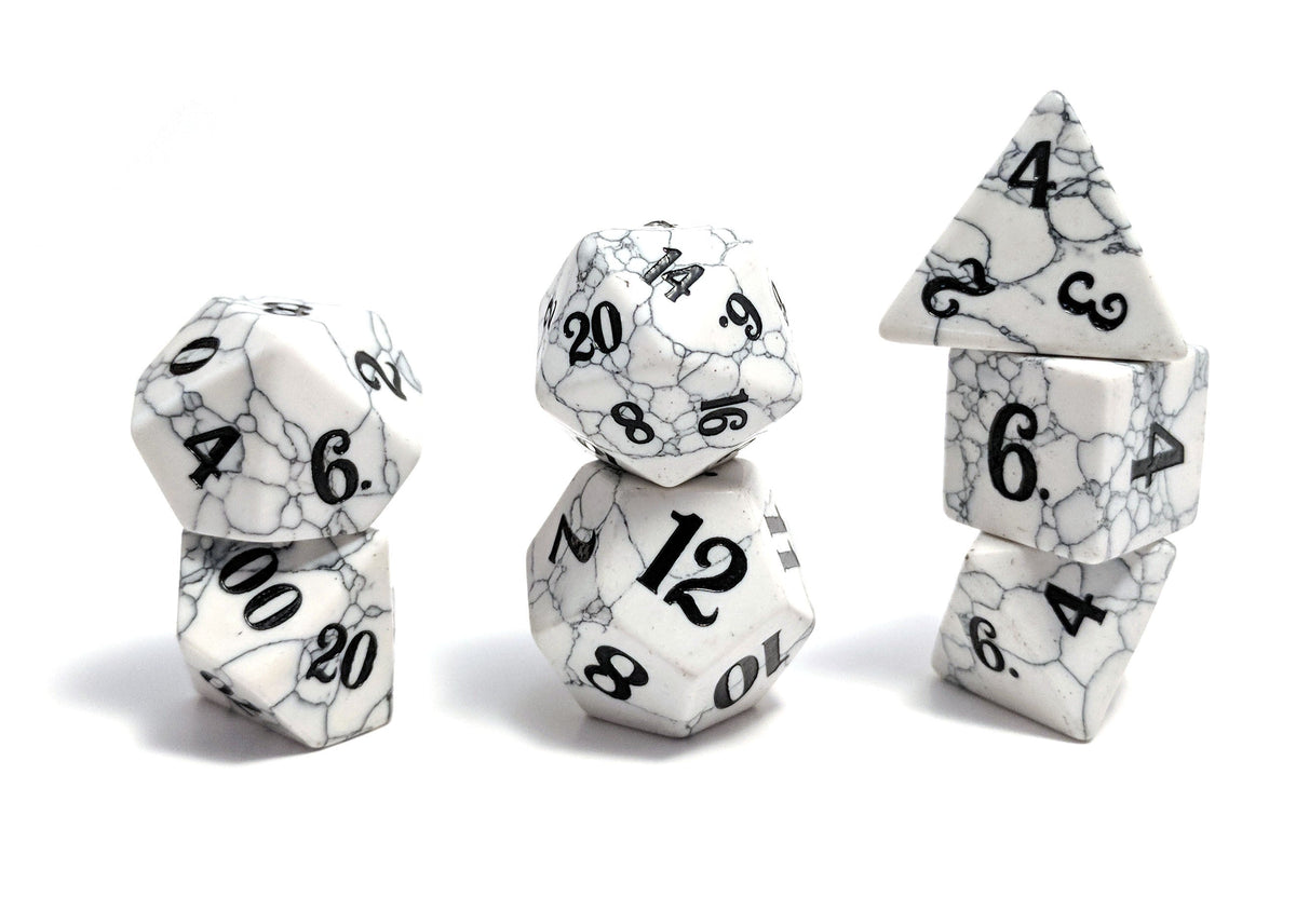 Level Up Dice - Howlite (JD)