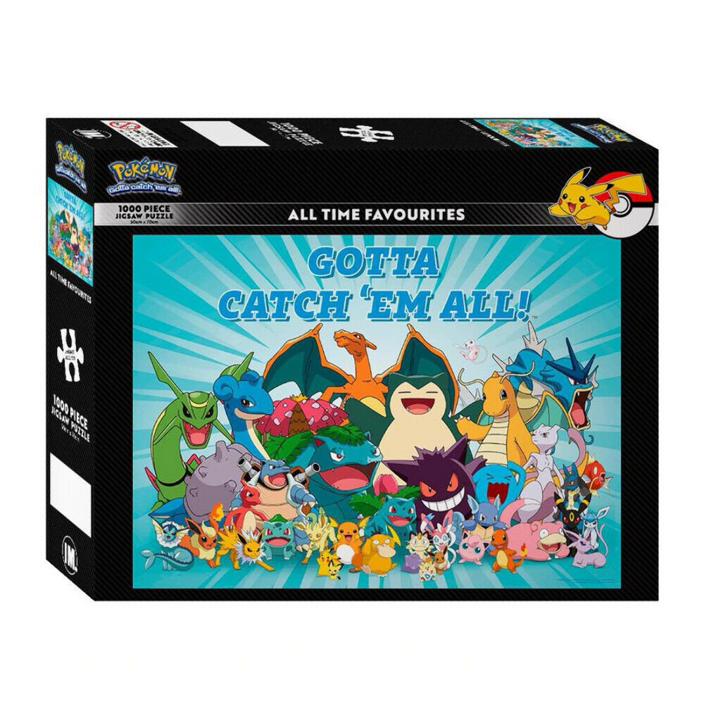 Impact Puzzles Pokemon All Time Favourites 1000 Piece Jigsaw