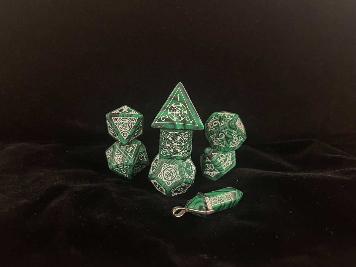 Level Up Dice - Alchemy Malachite