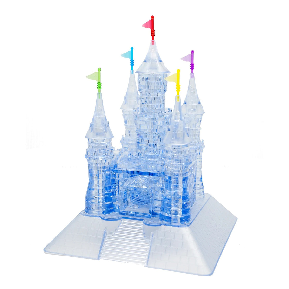 3D Grand Castle Dark Blue Crystal Puzzle