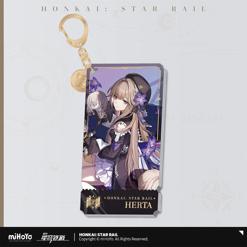 Honkai: Star Rail Herta Rectangle Keychain