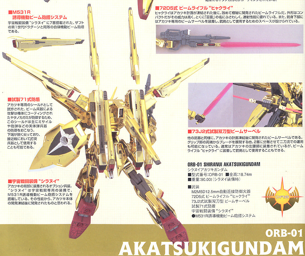 1/100 Akatsuki Gundam Oowashi/Shiranui Fullset