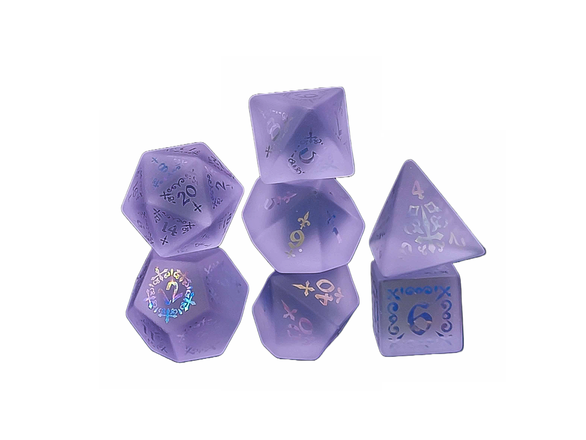 Level Up Dice - Shadow Masque Violet Crown Crystal