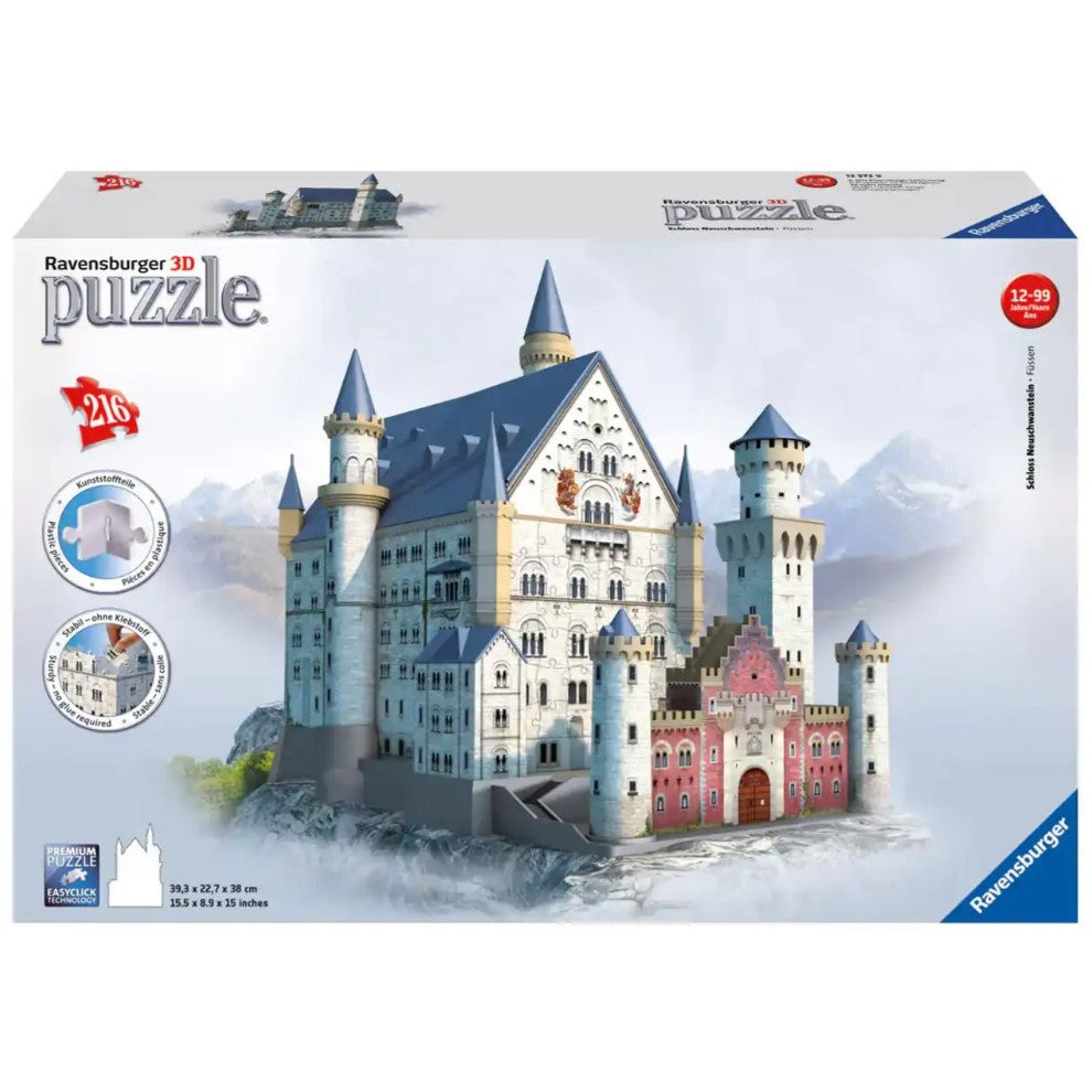 Ravensburger - Neuschwanstein Castle 3D - 216 Piece Jigsaw