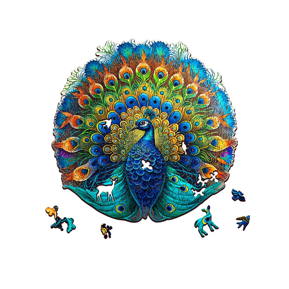 Peacock 200pce Wooden Jigsaw Puzzle