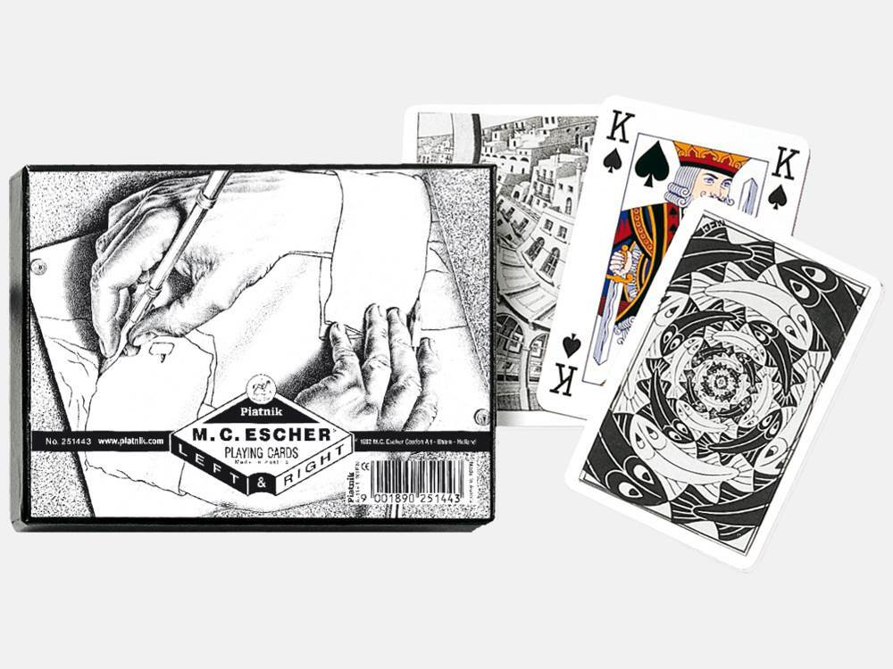 Left And Right Escher: Double Deck Playing Cards Piatnik