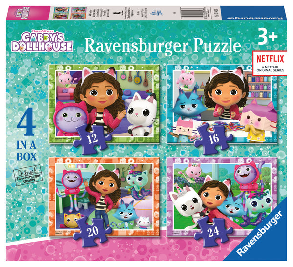 Ravensburger - Gabbys Dollhouse - Time to get Tiny! 4 in a Box