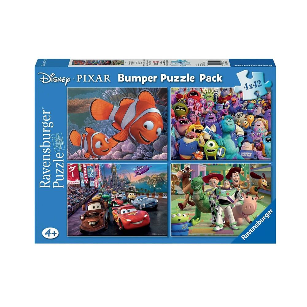 Ravensburger - Disney Pixar Bumper Pack 4x42 Piece Jigsaws