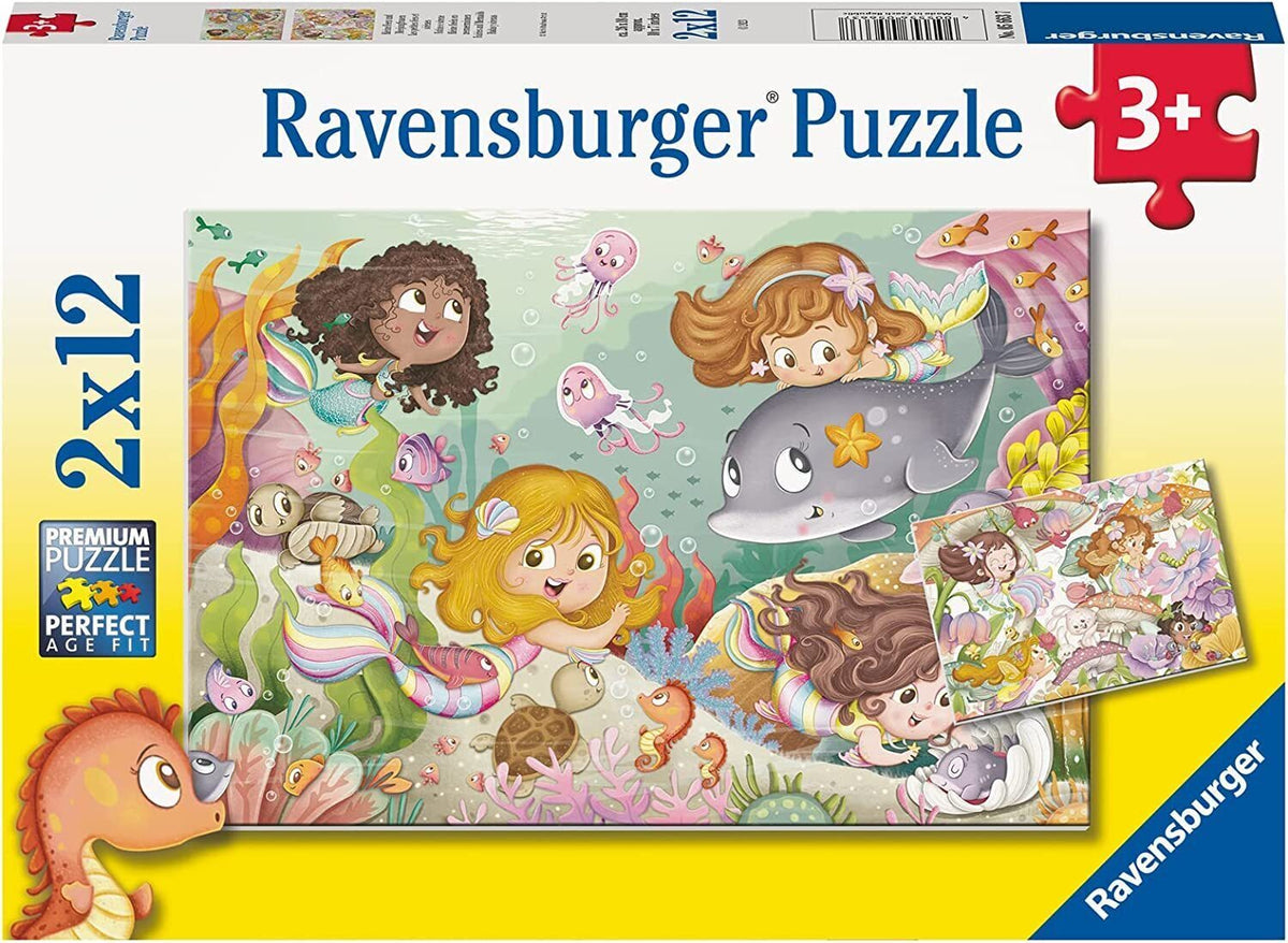 Ravensburger - Fairies and Mermaids 2x24 Piece Jigsaw