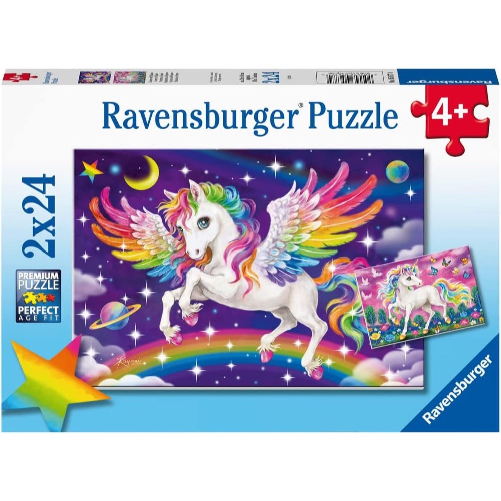 Ravensburger - Unicorn and Pegasus 2x24 Piece Jigsaw