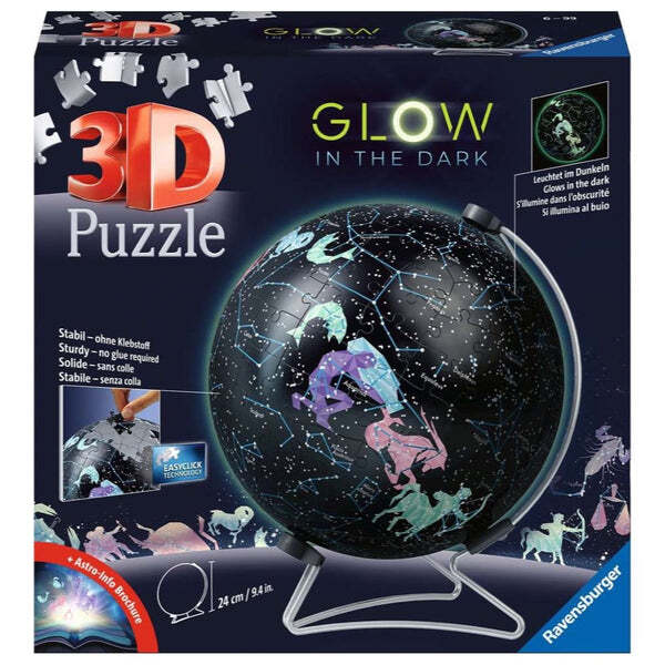 Ravensburger - Pball Starglobe Glow-In-The-Dark 180 Piece JIgsaw