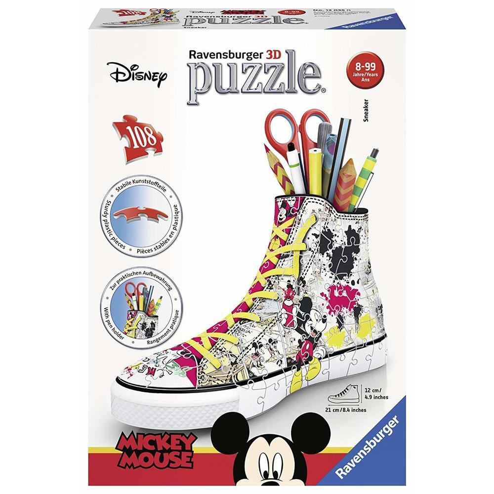 Ravensburger - Disney Mickey Sneaker - 108 Piece 3D Jigsaw