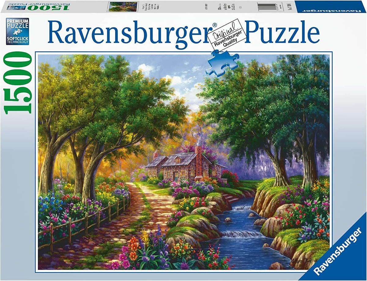 Ravensburger - Cottage by the River 1500 Piece Jigsaw