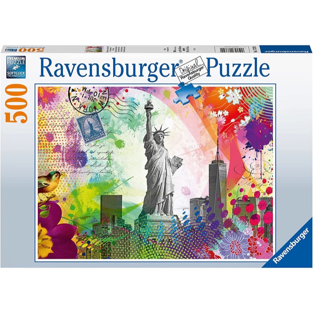 Ravensburger - New York Postcard 500 Piece Jigsaw