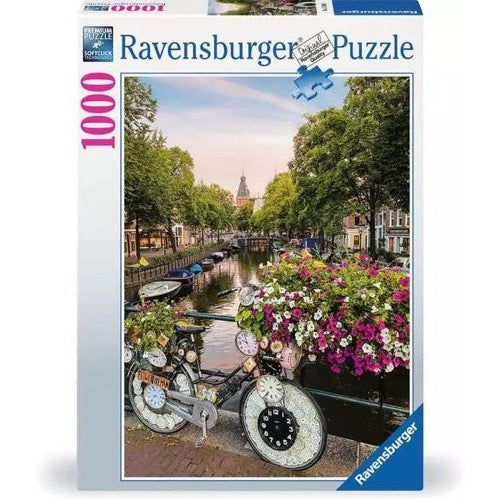 Ravensburger - Bicycle and Flowers in Amsterdam 1000 Piece Jigsaw